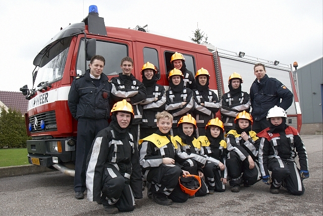 Jeugdbrandweer op de wedstrijden in Badhoevedorp op 27 maart 2010